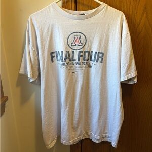 2001 Team Nike Arizona Wildcats Final Four Shirt Large
